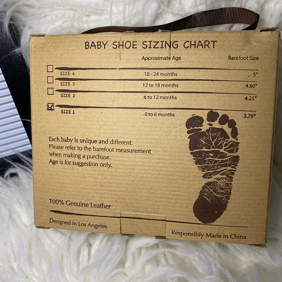 NIB First Steps Baby Gold Moccasin Shoes - Picture 3 of 8